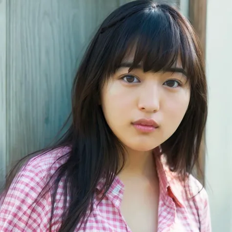 harunakawaguchi,Hyper-detailed,hyper realistic,1girl,shirt, upper body <lyco:harunakawaguchi_loha:0.7>