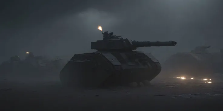 lmnrsstnk, A war-torn battlefield, where the first deployment of the lmnrsstnk tanks is making a decisive impact. Amidst a raging storm of laser and shell, a squadron of lmnrsstnk tanks advances, their cannons roaring as they break through enemy lines. The landscape is a testament to the tank's immediate influence on the outcome of battles, showcasing its durability and firepower
<lora:Leman_Russ_Battle_Tank_-_Warhammer_40000_SDXL:1>