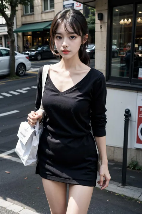 color negative \(style\), a young woman,<lora:LHZ-06:0.6> ,