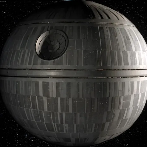 Highly detailed, High Quality, Masterpiece, beautiful, death star, <lora:DeathStar:1.0>, spacecraft, no humans,