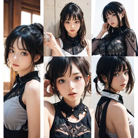 ((masterpiece,best quality)), intricate detail,
1girl, (multiple poses ), (multiple expression:1.5), (Same hairstyle:1.3),