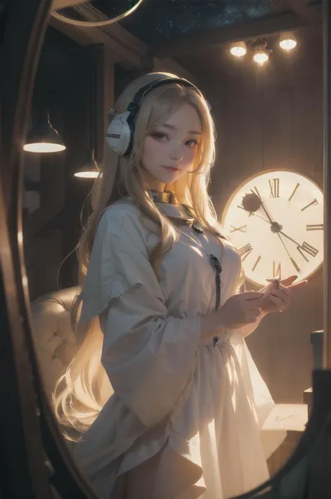 <lora:Silicon-landscape-isolation:1>Best quality, (masterpiece:1.1576), (high resolusion:1.2155), (illustration:1.05) (ultra detailed 8k art:1.05),(insanely detailed:1.0),1girl,BREAK, <lyco:envybetterhandsLocon_beta2:1>,light smile, looking at viewer, Astronaut Style, Labyrinth of classic clocks, Astronaut helmet