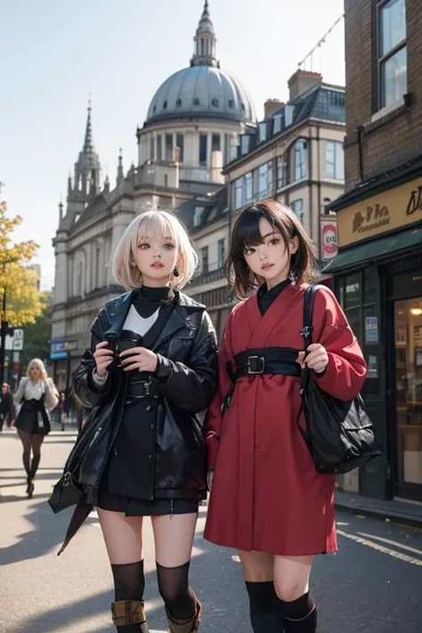 multiple girls, multiple shinobi, london