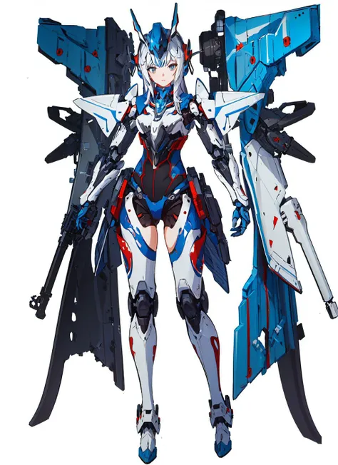 <lora:A-Mecha-REN:0.6>,mecha musume, mechanical parts, robot joints, headgear, full armor,1girl, solo,full body,, (masterpiece, best quality, high quality, highres, ultra-detailed),