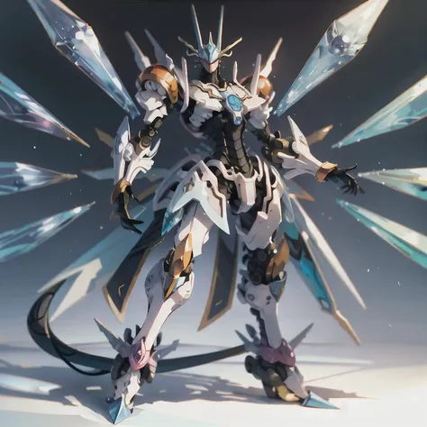masterpiece, best quality, 1male, male, guy,
((Gracenovamon:2, Digimon)), full body, crystal energy, finely detailed, robot, dark energy,
<lora:aMechaMusumeA_v1:1>
<lora:FantasticDragon_v10:0.6>
<lora:Body_GlassHair_V1:0.2>