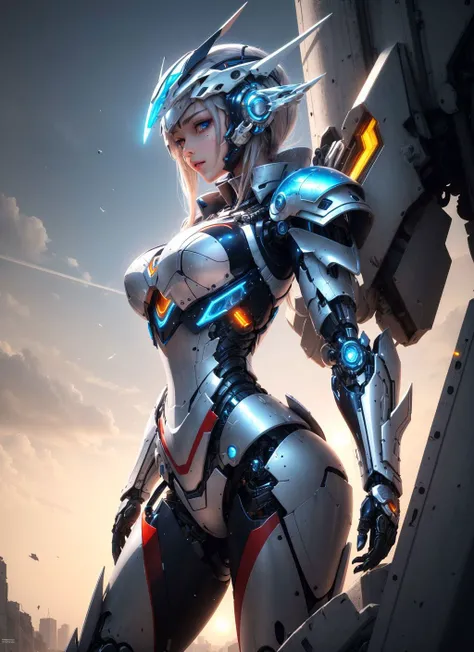 <lora:A-Mecha-REN:0.7>,mecha musume, mechanical parts, robot joints, headgear, full armor,1girl, solo, (masterpiece, best quality, high quality, highres, ultra-detailed),