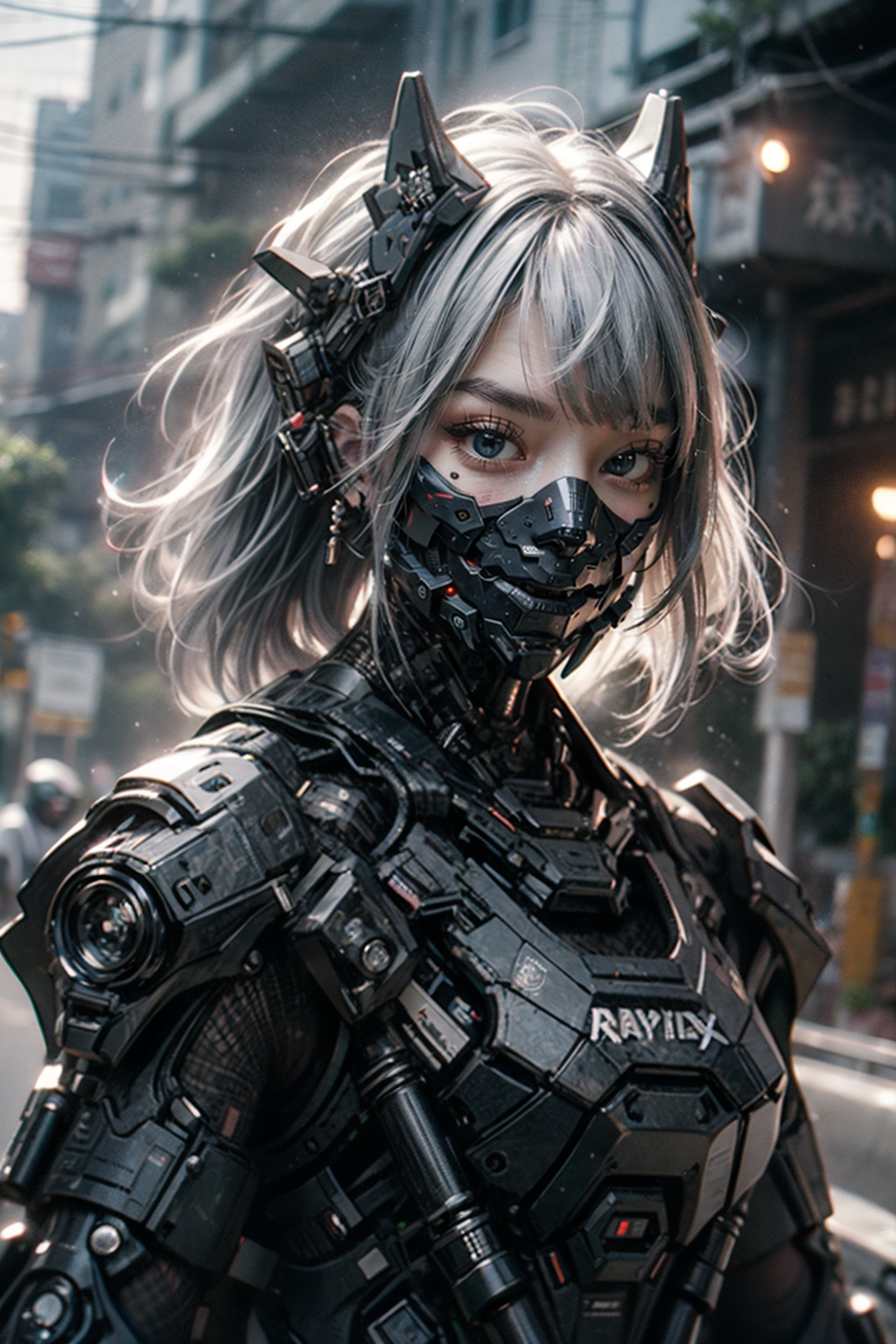 A close up of a person in a costume with a mask on - SeaArt AI