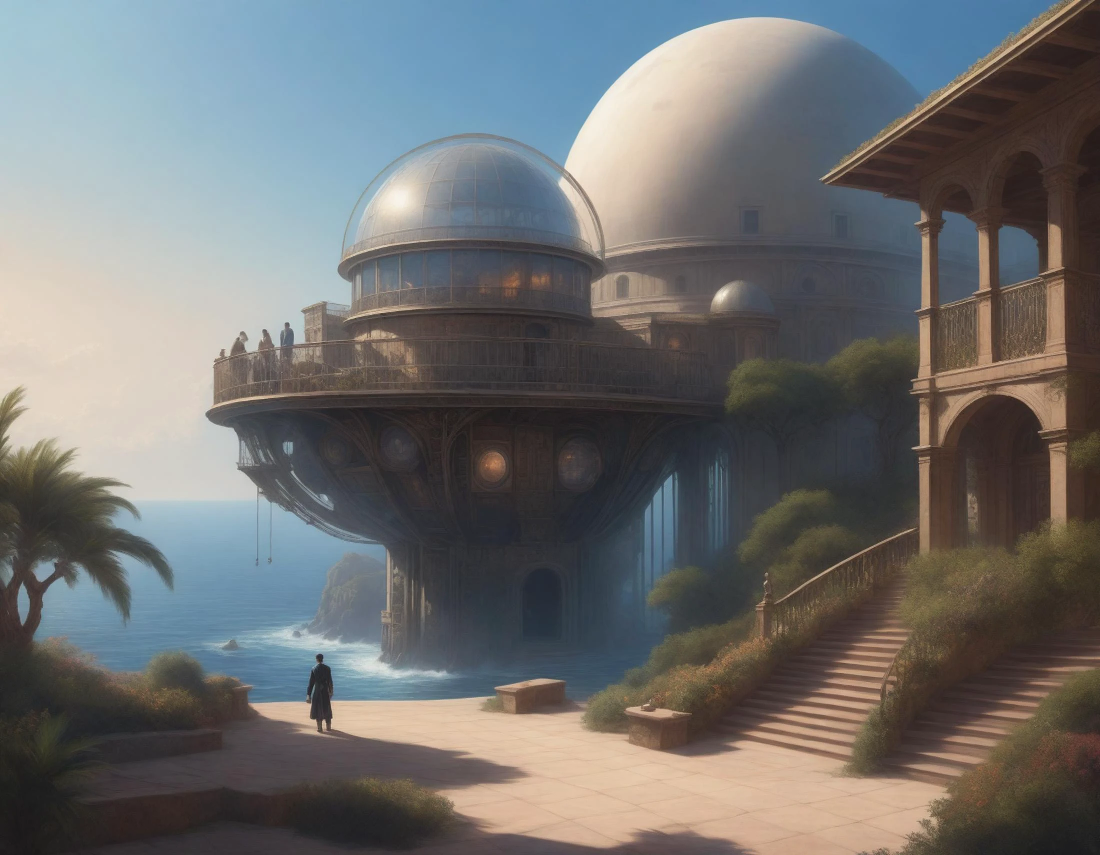 hyper detailed masterpiece, dynamic realistic digital art, awesome quality, Unseen Mirage,Shadows of Regret,Outlandish Observatory,Atmospheric Scattering,Homey,Progress-oriented,Riviera,Consciousness Merge <lora:LCM_LoRA_Weights:0.8>