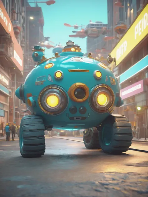 ((best quality)), ((masterpiece)), ((realistic,digital art)), (hyper detailed), Gigantic GUP (Octonauts), Tinted Windows, Hazard Lights, Bronze, Tinted, Rigid Texture,, octane rendering, raytracing, volumetric lighting, Backlit,Rim Lighting, 8K, HDR, <lora:add-detail-xl:.8>