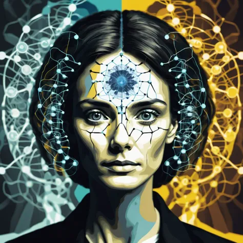 woman, Cognitive impairment, Behavioral genetics, Nature vs. nurture, Neural Network, Intuitive,Schizophrenic