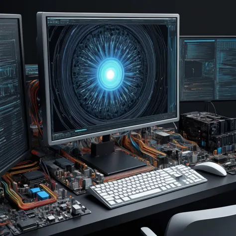 ((best quality)), ((masterpiece)), ((realistic,digital art)), (hyper detailed), Kernel Panic,Nanotechnology, Blind