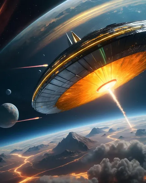 ((best quality)), ((masterpiece)), ((realistic)), (hyper detailed), female, Cosmic Radiation,Parallax,1-3Meteor ((masterpiece)), 8K, HDR, <lora:add-detail-xl:1>