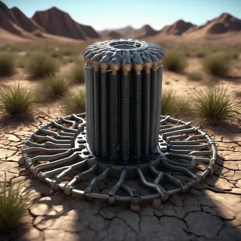 ((best quality)), ((masterpiece)), ((realistic,digital art)), (hyper detailed),male, Mycelium Fabric,Torsion Spring,Threaded Rod,Piston,Check Valve,Neural Network,Neurotic,Gobble,Cultural Identity,Arid,Malevolent,Eco-friendly,Imposing, octane rendering, raytracing, volumetric lighting, Backlit,Rim Lighting, 8K, HDR,