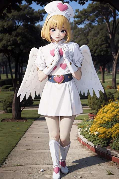 masterpiece, best quality, solo,1girl,looking at viewer,anime style,
<lora:robina:0.8>robina,gloves,blond hair,white wings,