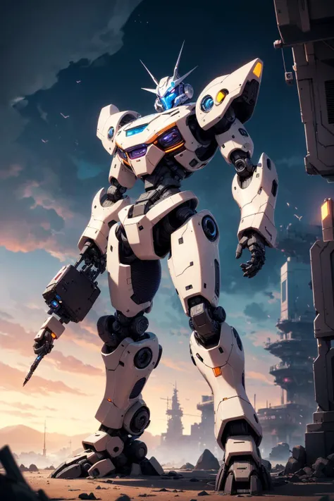 (digital artwork), gient robot, transformer, sci-fi, robot
masterpiece, best quality, realistic, ultra highres, depth of field, (detailed background), (masterpiece:1.2), (ultra detailed), (best quality), intricate, comprehensive cinematic, futuristic photography, (gradients), colorful, detailed landscape, visual key,