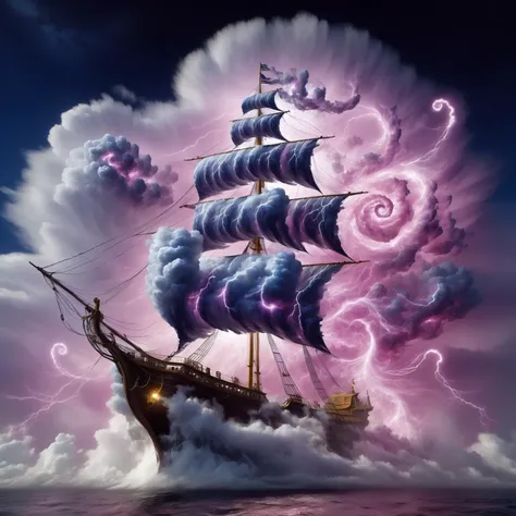 ship sailing on martius_storm cloud of translucent arcane swirls <lora:DonMW15pXL:0.6> DonMW15pXL <lora:Storm_Cloud_Style:1>, (masterpiece:1.2), best quality, (hyperdetailed, highest detailed:1.2), high resolution textures, <lora:EnvyBetterHiresFixXL01:1>
