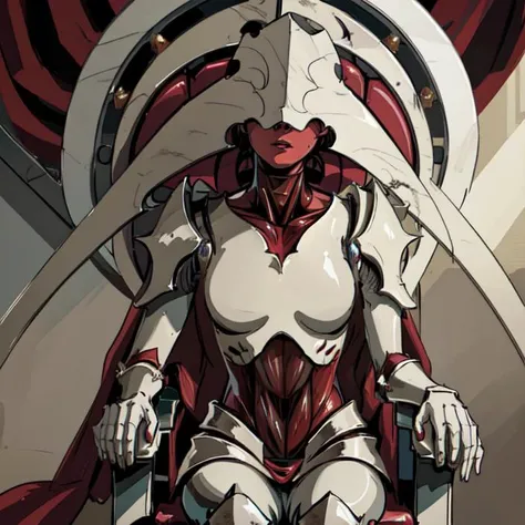 <lora:Elesh_Nornv2:1>,
Elesh Norn, porcelain head, no eyes, covered eyes,
<lora:WH40KSisters_V2rank8:0.78>,
adepta sororitas, (marble battle armor),
profile picture, in front of a sinew throne,
(masterpiece), best quality, expressive face, perfect face, 1girl, solo