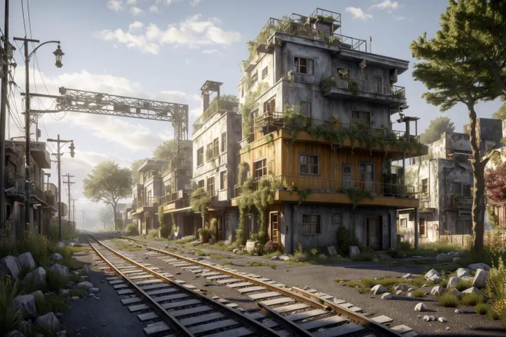 8k, realistic, vray, HDR, 6000K, <lora:PostApocalyptic3:0.6> SZ_4po