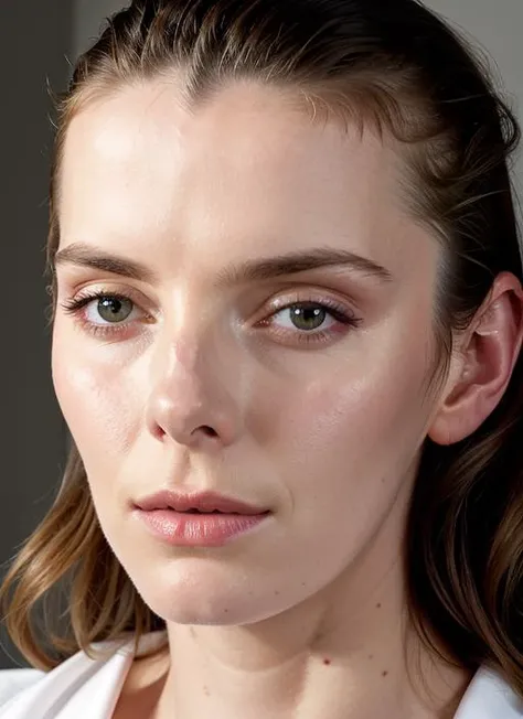 close up portrait of sks woman , by Flora Borsi, style by Flora Borsi, bold, bright colours, ((Flora Borsi)), by Guy Bourdin, <lora:lora-small-betty-gilpin-v1:1>
