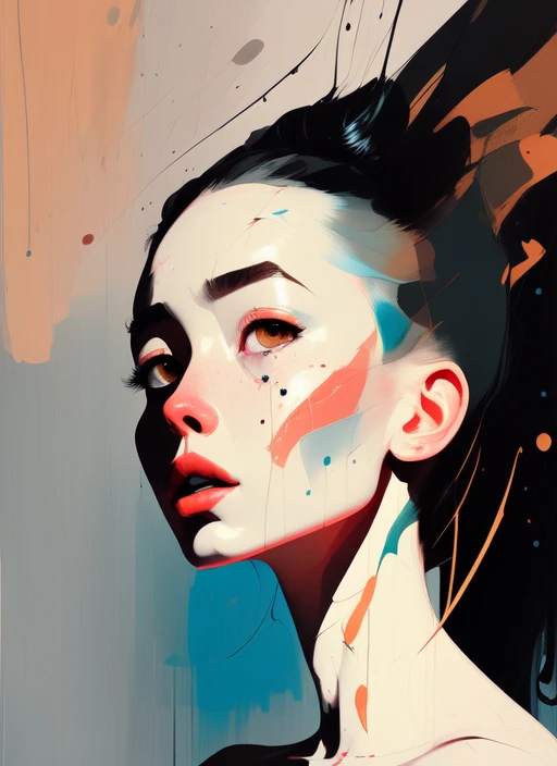 there is ugliness in beauty, but there is also beauty in ugliness. in the style of adrian ghenie, esao andrews, jenny saville, edward hopper, surrealism, dark art by james jean, takato yamamoto, inkpunk minimalism, A beautiful woman in a pose, in spring, artbook, game_cg, Japanese, Plump,<lora:pantyPullPantyDrop_pantypullPantydropV1:0.5> <lora:samdoesartsSamYang_offsetRightFilesize:0.5>,Portrait of a stunningly beautiful, fashion editorial, studio photography, magazine photography, pointed nose, blurry background
