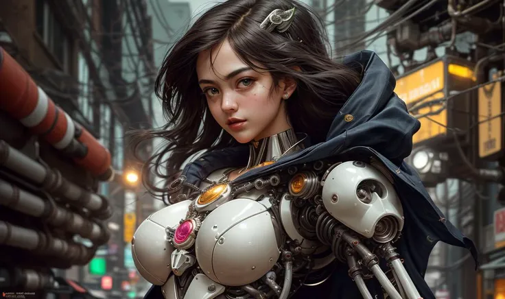 a photograph of all five sailor scouts, (sailor moon), biomechanical, simple robot, full body, hyper realistic, insane fine details, Extremely sharp lines, cyberpunk aesthetic, a masterpiece, featured on zbrush central <lora:insanobot:1>