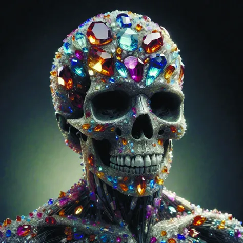 jewelry skull made of prismatic crystals,dark background,studio shot hyperrealism,octane render,8k <lora:crystalz-sdxl:0.8> DonMn1ghtm4reXL <lora:DonMn1ghtm4reXL:0.7>