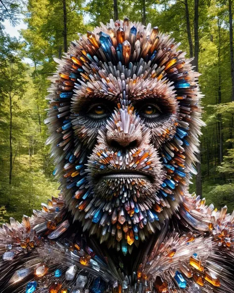 <lora:crystalz:1> crystalz, Bigfoot