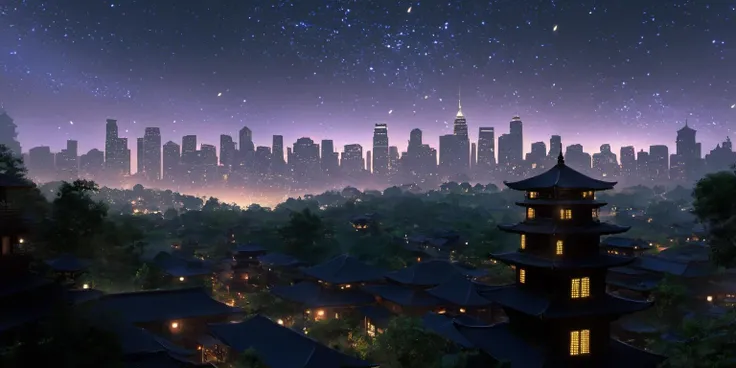 Here's the text that was generated:Arien view: The scenery was beautiful, with tall buildings and a clear sky. Fireflies filled the outdoors, casting light rays that sparkled in the sunlight. There were no humans present, just the sounds of nature around me. It was peaceful and serene.