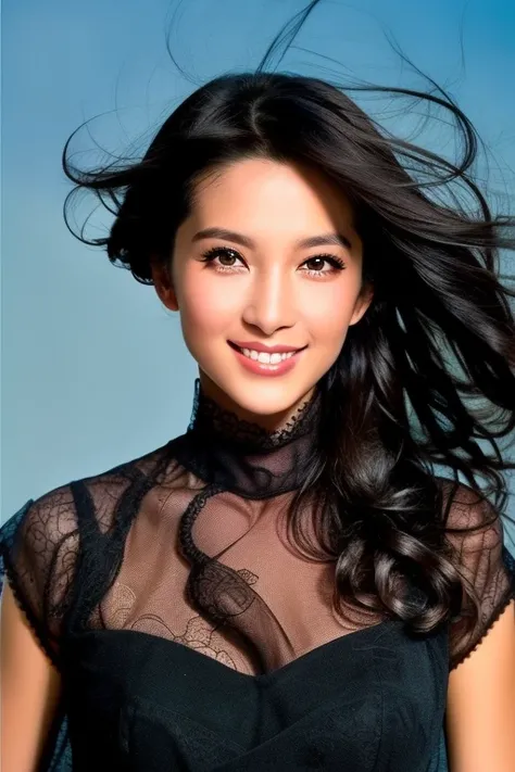 modelshoot style,(best quality, masterpiece:1.1), (realistic:1.4), intricate elegant, (highly detailed),sharp focus, dramatic,photorealistic,
A beautiful Miss,(High Detail ), smile,(Fashion:1.1), 
((Mottled light and shadow,warm light ,depth of field)),Wide angle view