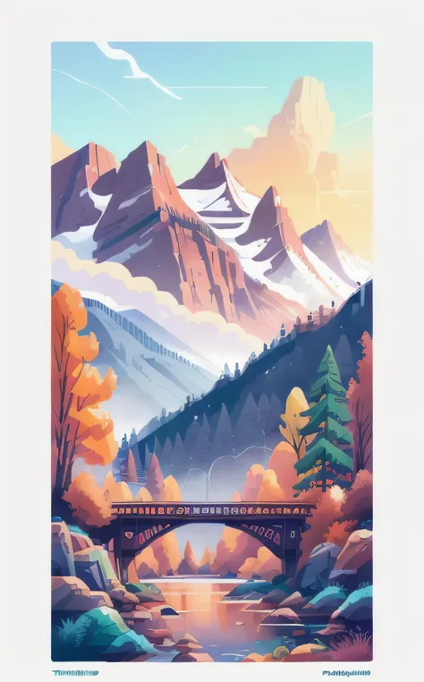 texture photo of southwestern colorado, sunset, mountains, thunderstorms, river, thick, colorful forest, autumn, golden ratio, fake detail, trending pixiv fanbox, acrylic palette knife, style of makoto shinkai studio ghibli genshin impact james gilleard greg rutkowski chiho aoshima
 <lora:flat illustration:1> flat  top down close-up