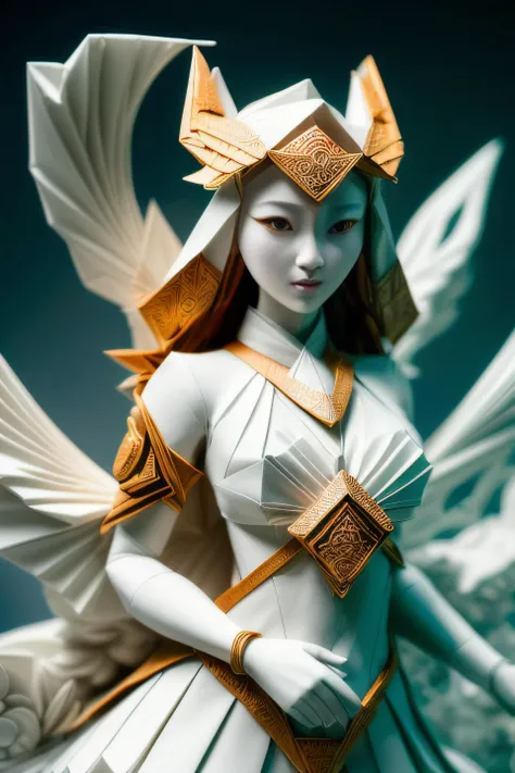 origami style 1girl, naked, (Ultra high quality, Ultra realistic, intricate, Ultra high resolution), (Amazing full view of a Geomancer Oath of Redemption made of Plaster relief molding art:1.5), (Conjures elemental guardians in The Elemental Maelstrom, a swirling vortex of elemental forces:1.3), (colorful patchwork of different textures:1.4), (Superb lighting, raytracing), (High quality, Highly detailed, Sharp focus, 8K UHD, masterpiece)
<lora:add_detail:1> . paper art, pleated paper, folded, origami art, pleats, cut and fold, centered composition