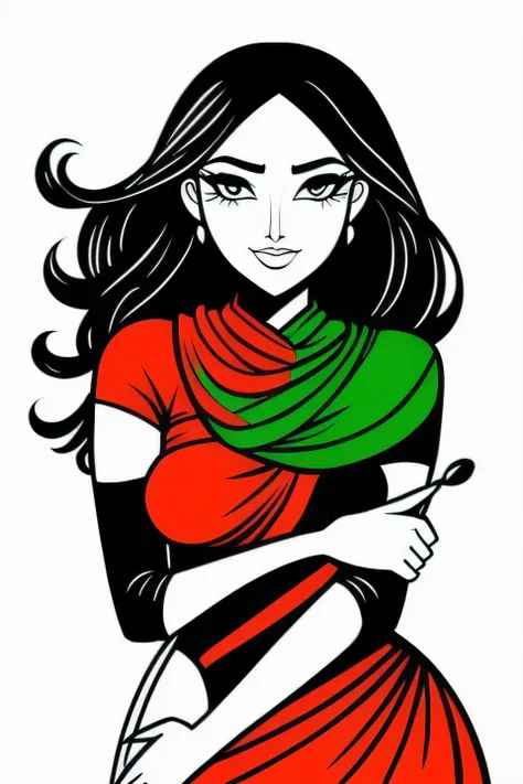 comic (নà§à¦à¦¤à§:1.2),1girl, Abstract art,ultra sharp, (line art),
. graphic illustration, comic art, graphic novel art, vibrant, highly detailed