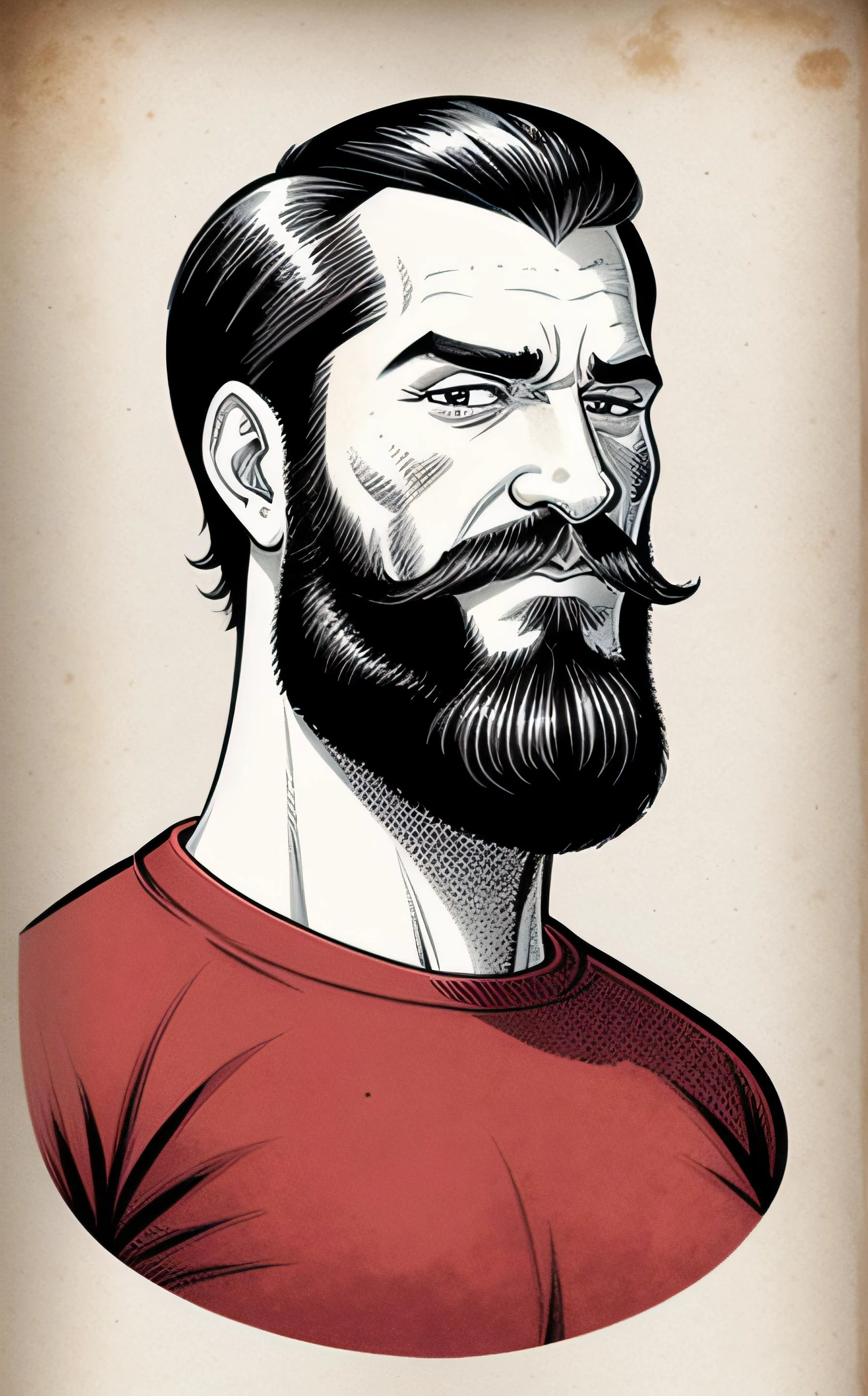 comic mutton chops beard, <lora:add_detail:1> <lora:epiNoiseoffset_v2:1> . graphic illustration, comic art, graphic novel art, vibrant, highly detailed