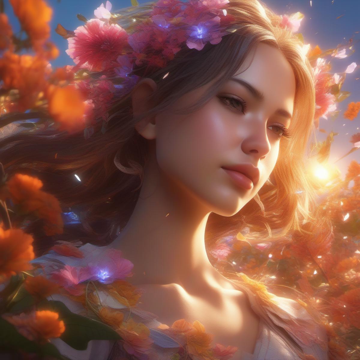 Beautiful girl (with flowers version) v1.0