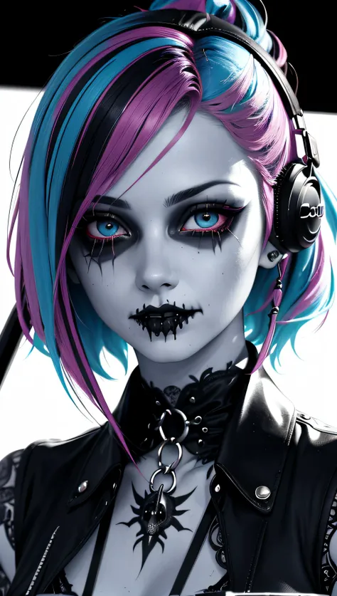 (best quality, masterpiece, perfect face, beautiful and aesthetic)
Aesthetic: ((goth, dark, macabre, subculture, fashion, music):1.4)
BREAK
Lighting:(dreamwave), detailed, clean, scenery, ink
BREAK
Quality: intricate, highly detailed, sharp focus, realistic, 8k
BREAK
Appearance: (18 years old), skinny italian girl, ((punk colored hair))
BREAK
(good quality:0.996) 35mm, bokeh, 9:16, (intricate details, hyperdetailed:1.15, detailed, high contrast, official art, extreme detailed, highest detailed),