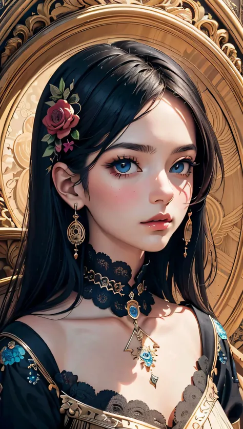 (masterpiece, top quality, best quality, official art, beautiful and aesthetic:1.2), (1girl), extreme detailed,(fractal art:1.3),colorful,highest detailed