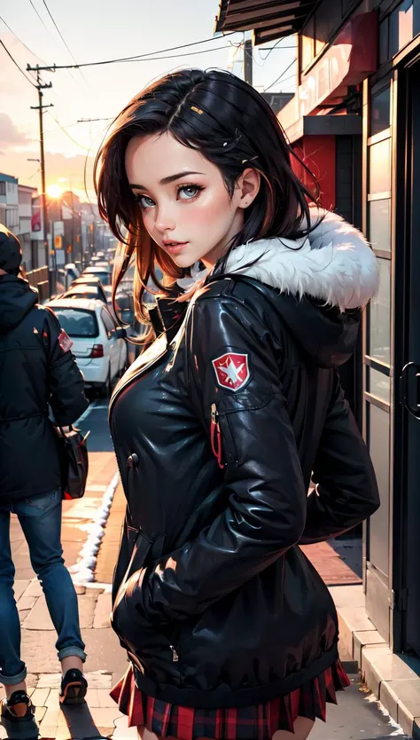 masterpiece, best quality, 1girl, S013_MiaMalkova_v2, winter clothes, winter, street, sunset, random pose, random expression, <lora:add_detail:0.3>