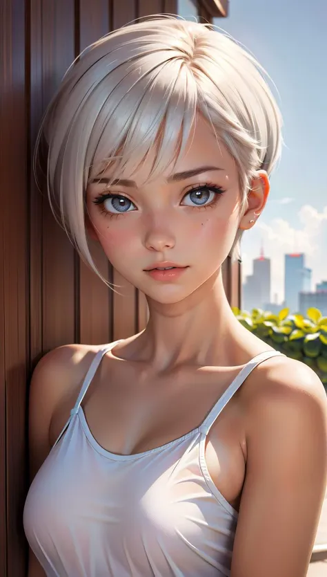 masterpiece, best quality,  1girl,  pixie cut,  tomboy,  <lora:epiCRealismHelper:1> <lora:epiCRealLife:0.8>