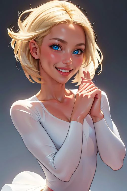 masterpiece, best quality, 1girl, <lora:THEPIT:0.7> thepit, blonde hair, blue eyes, upper body, gradient background,
0: closed mouth,
9: parted lips,
18: light smile,
27: playing with own hair, light smile,
36: playing with own hair, smile,
45: dancing, cowboy shot,
dancing, closed mouth,