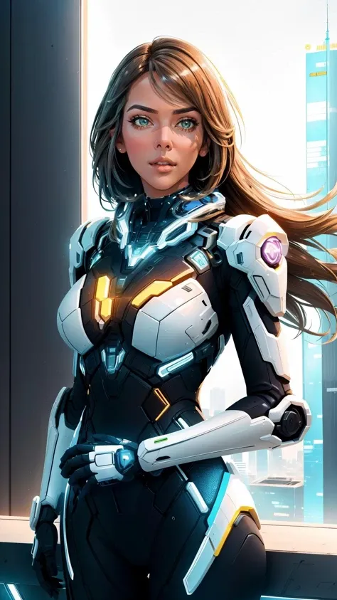 1girl, science fiction, power armor, cyberpunk, breastplate, skyscraper,
masterpiece, best quality, intricate, emb-melissatheuriau-v10-joysthokkins
