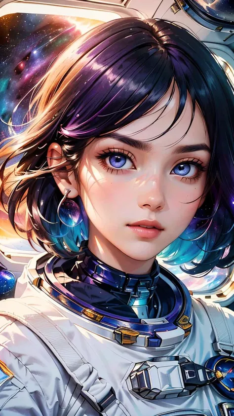 perfect eyes, Zoe, ******* girl, long hair, flat chest, Heterochromia, astronaut, beautiful detailed eyes, beautiful detailed lips, extremely detailed eyes and face, long eyelashes, 1girl, astronaut, heterochromia, space, beautiful stars, beautiful galaxies, (best quality,4k,8k,highres,masterpiece:1.2),ultra-detailed,(realistic,photorealistic,photo-realistic:1.37),digital art, science fiction, surreal, cinematic lighting, vibrant colors, dramatic lighting, medium shot, full body, waist up, centered, detailed background, stars and galaxies in the distance, 