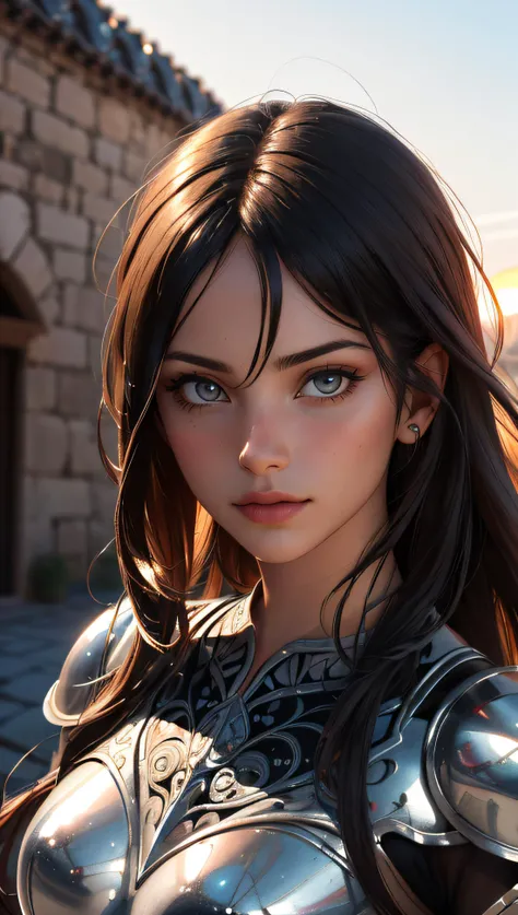 (best quality, 4k, 8k, ultra high resolution), (HD photo: 1.6), a 23-year-old woman, facing the viewer with a perfect body and a Roman warrior's clothing,perfect framing , (artistic portrait: 1.5) Photography awarded with honorable mention