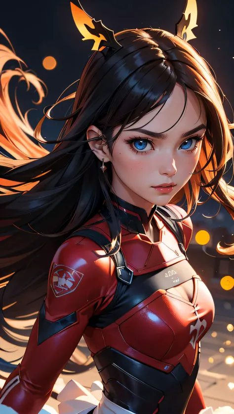 full body, Serious face, (masterpiece), best quality, expressive eyes, perfect face, anime girl, Fate/Stay Night anime, Rin Tohsaka anime, Rin Tohsaka Fate/Stay Night HDR (High Dymanic Range), Ray Tracing, Super resolution, Unreal 5, Subsoil Scatter, PBR Textures, Post Processing, Anisotropic filtering, Depth of Field, High Sharpness and Sharpness, Multilayer Textures, Surface shading, Precise simulation of light-material interactions, Perfect ratios, Octane rendering, duotone illumination, low ISO, white balance, Rule of thirds, Wide aperture, 8K RAW, high-efficiency sub-pixels, sub-pixel convolution, glow particles