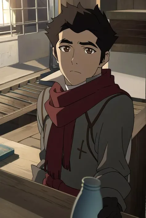 korramako, <lyco:mako-lyco-nochekaiser:1>,
mako, 1boy, mature male, short hair, black hair, (brown eyes:1.5),
BREAK gloves, scarf, sleeves rolled up, red scarf,
BREAK looking at viewer,
BREAK outdoors,
BREAK <lyco:GoodHands-beta2:1>, (masterpiece:1.2), best quality, high resolution, unity 8k wallpaper, (illustration:0.8), (beautiful detailed eyes:1.6), extremely detailed face, perfect lighting, extremely detailed CG, (perfect hands, perfect anatomy),