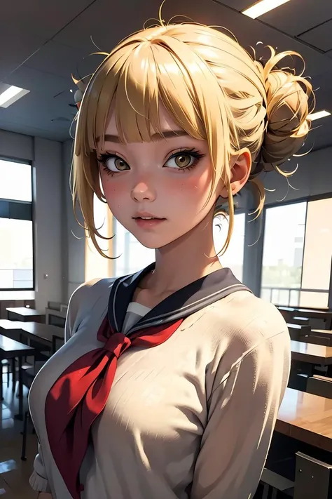 (masterpiece, best quality), 1girl, <lora:v2HimikoToga:0.8> HimikoT, blonde hair