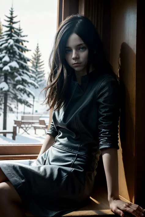 ((ultra detailed, masterpiece, absurdres))
<lora:RE7Eveline:0.9>
RE7Eveline, 1girl, solo, long hair, black hair, Enchanted Forest at twilight, luminescent fireflies, sitting on a moss-covered log, arms crossed, surrounded by ancient trees