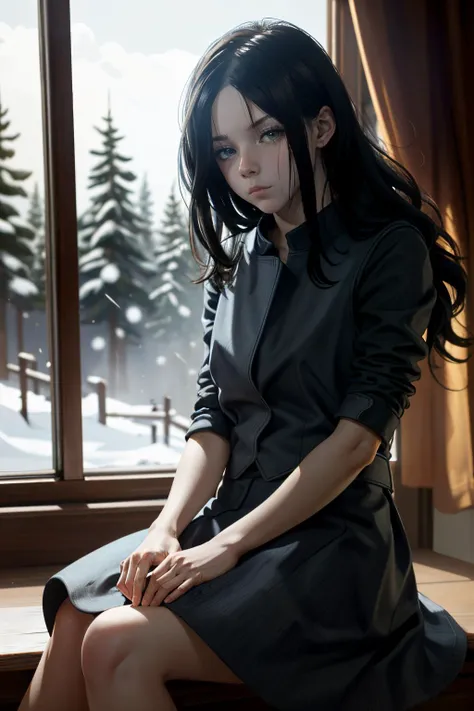 ((ultra detailed, masterpiece, absurdres))
<lora:RE7Eveline:0.9>
RE7Eveline, 1girl, solo, long hair, black hair, Volcanic Forge with molten lava, dynamic lighting, sitting on a stone throne, hands on fiery armrests