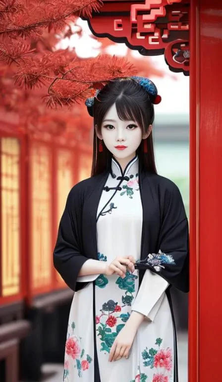 chinese girl,Prosperous Appearance,model shot,