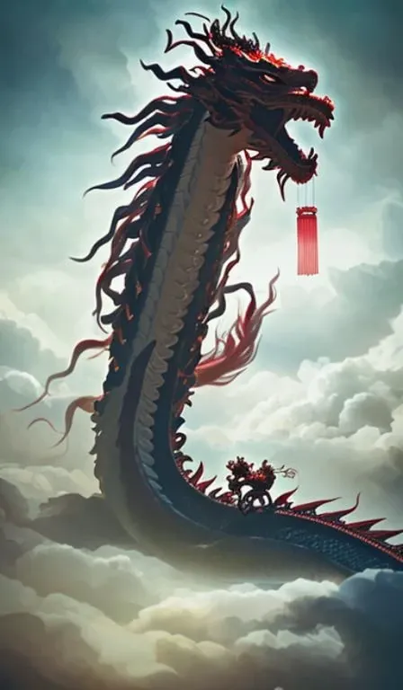chinese dragon,close up,oriental architecture,eastern garden,cloudy and smoke,zhongfenghua<lora:zhongfenghuaxiyou:0.4>,abstract dream, space, intricate, grand scale, alone, cinematic film still, insane detail, sharp focus, depth of field, realistic lighting, (realistic perspective), complex, (multiple subjects), 4k HDR,