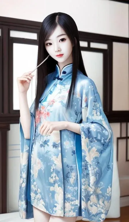 chinese girl,Prosperous Appearance,model shot,